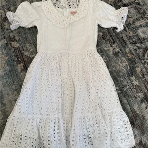 Ivy City Co White Eyelet Dress